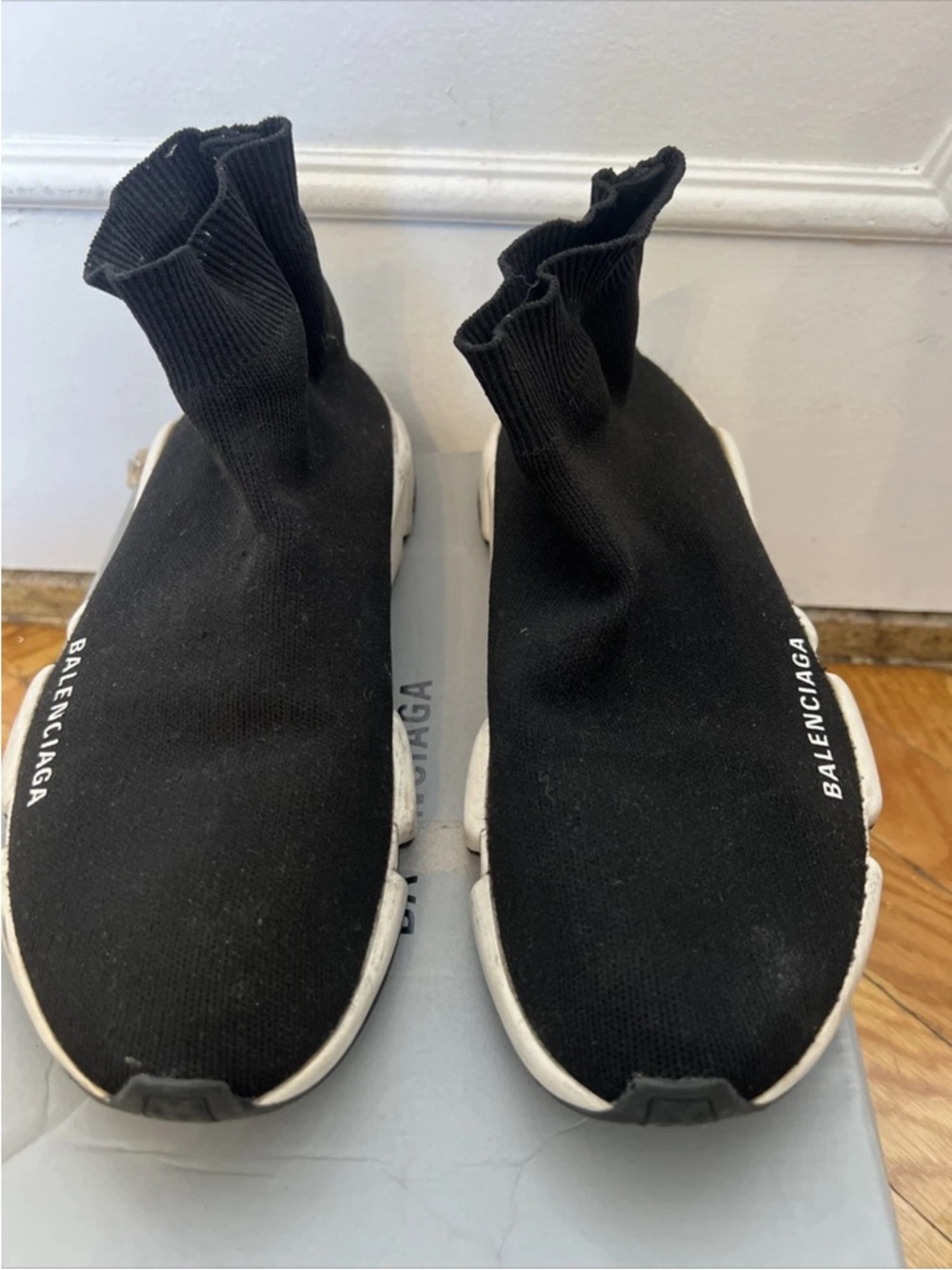 Ladies Balenciaga Sock Sneaker Black Size 9